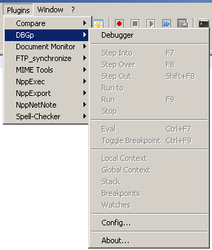 dbgp plugin for notepad++