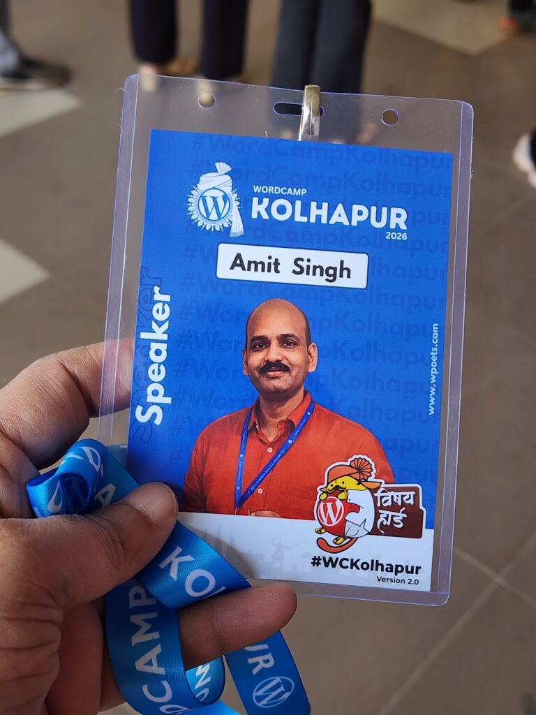WordCamp Kolhapur Badge for Speakers